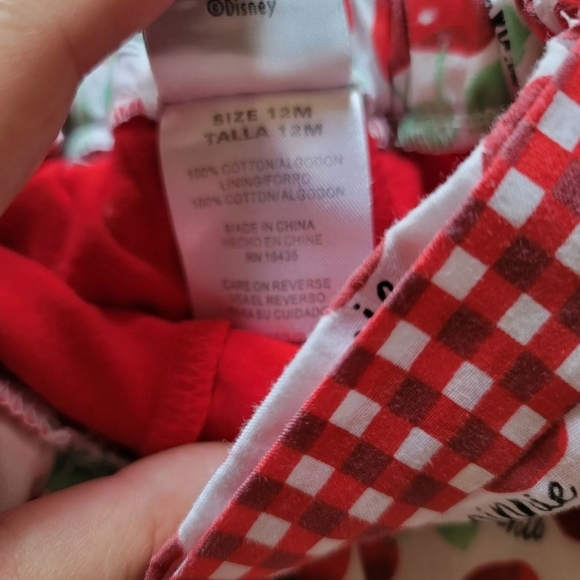 Disney Minnie Mouse Skirt Size 12 Months Red - Picture 5 of 5